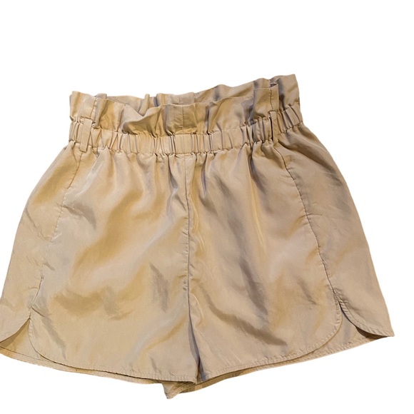Express Shortie High Rise Paper Bag Shorts Size Small - Picture 3 of 5